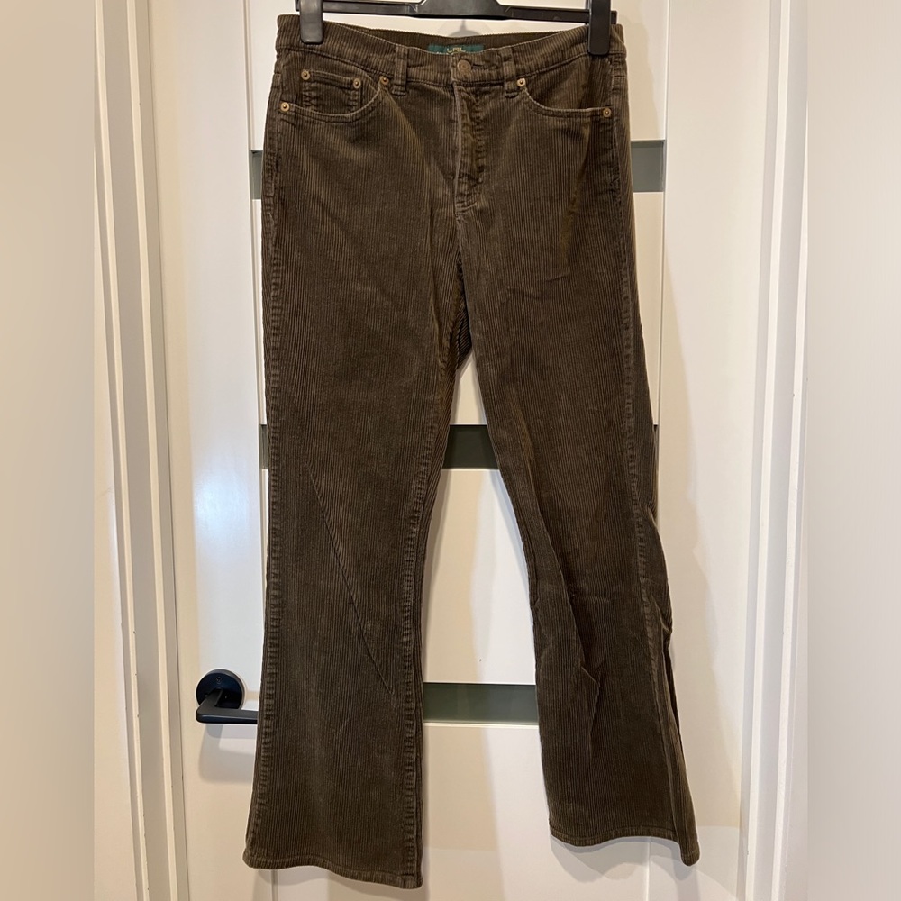 Lauren Ralph Lauren Jeans Classic Bootcut Corduroys Brown Ladies 8